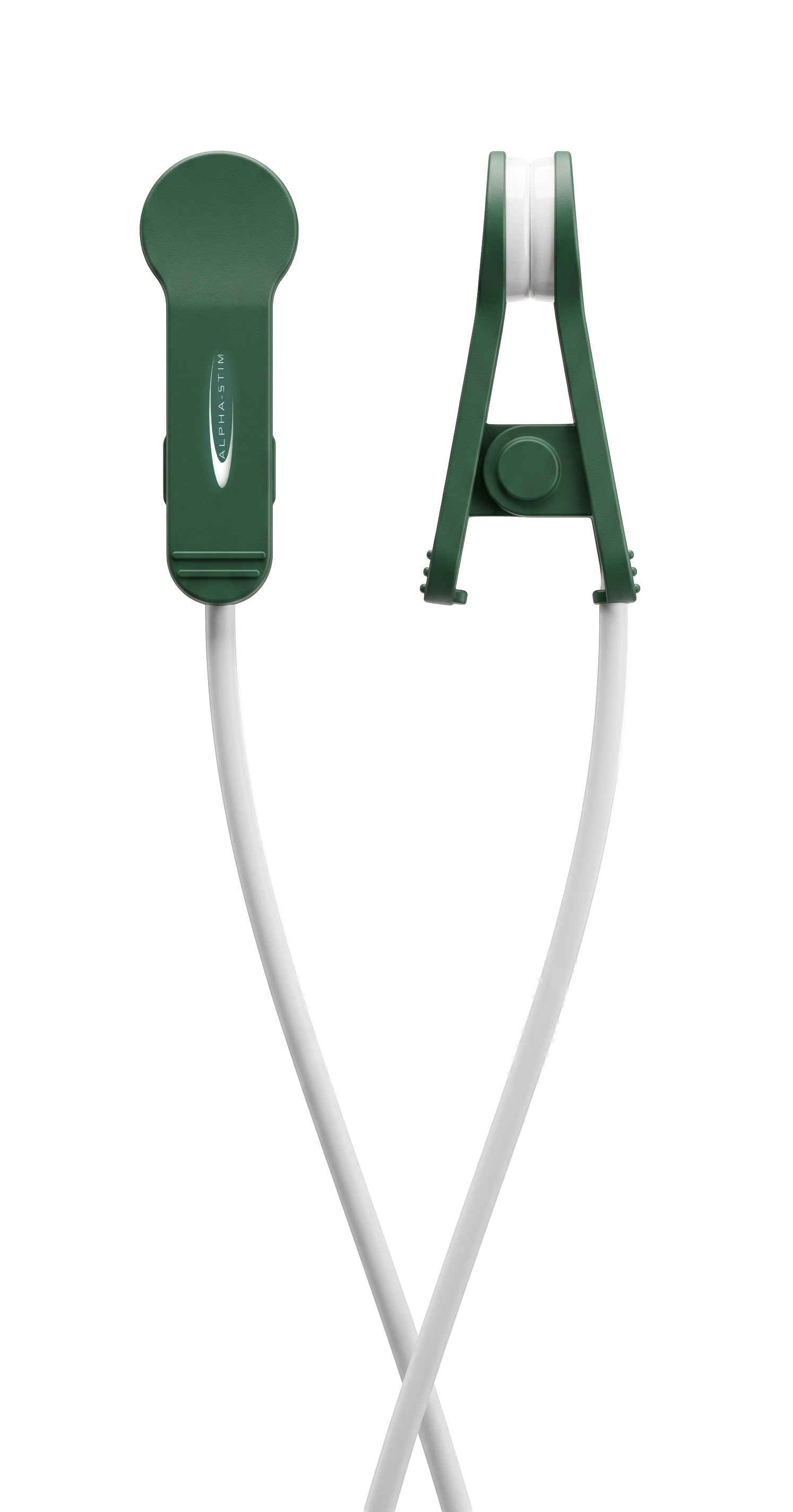 The Alpha-Stim earclips